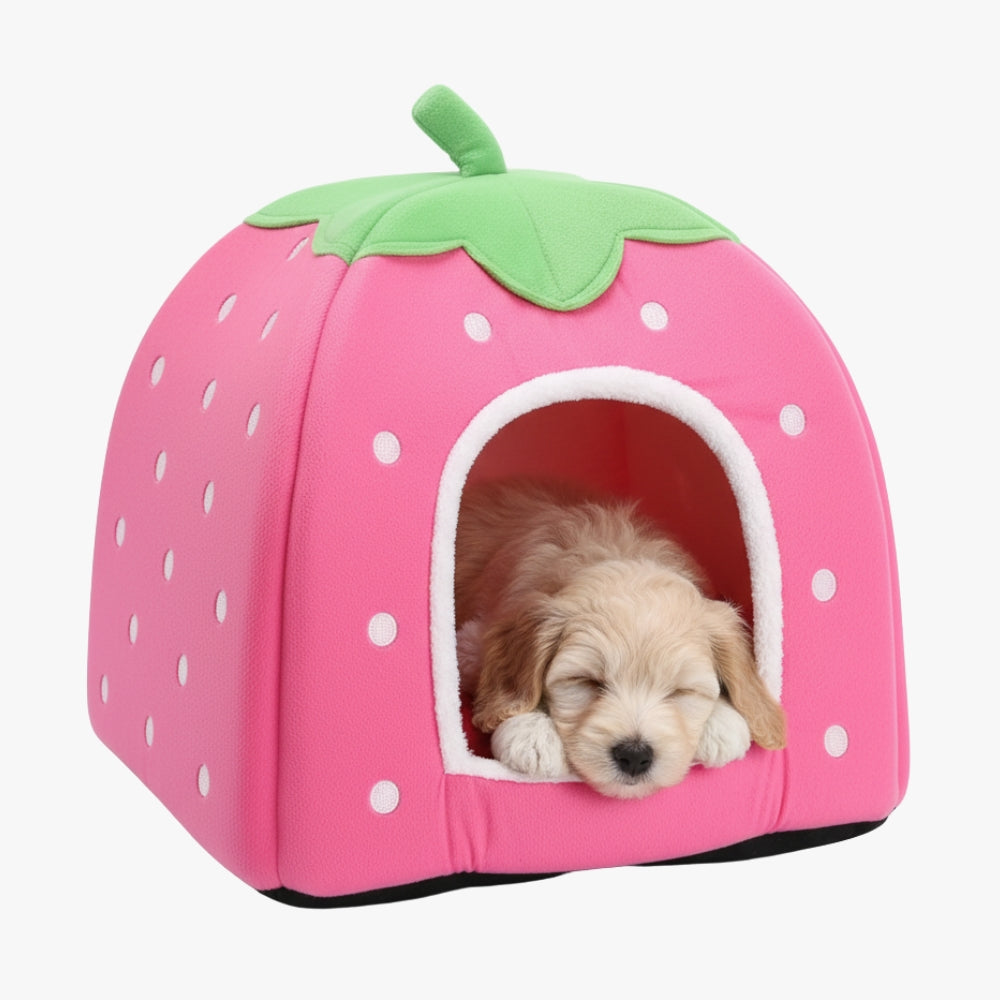 panier-pour-petit-chien-en-forme-de-fraise-rose