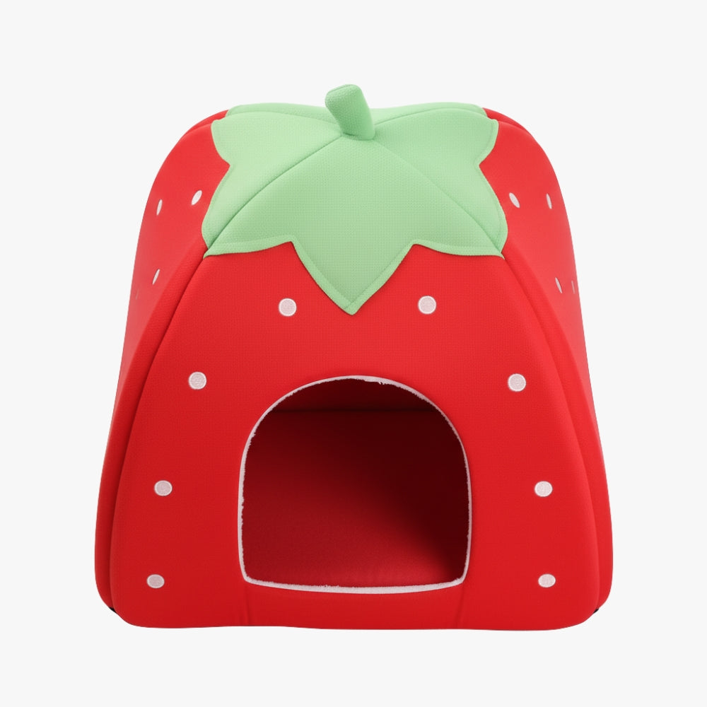 panier-pour-petit-chien-en-forme-de-fraise-rouge-dessus