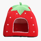 panier-pour-petit-chien-en-forme-de-fraise-rouge-vide