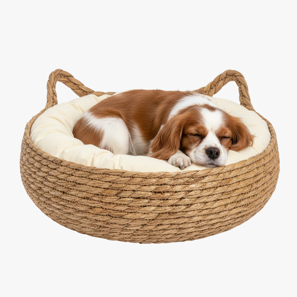 panier-pour-petit-chien-en-rotin