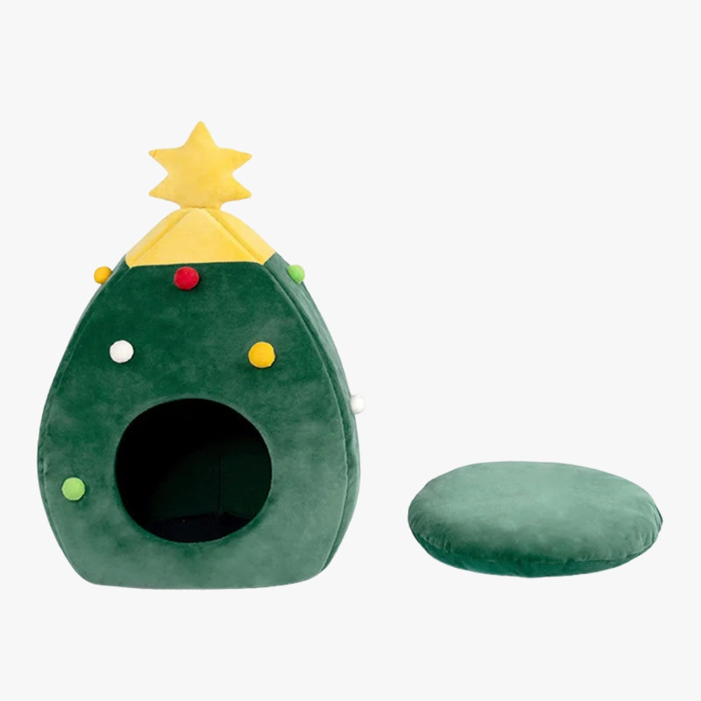 panier-pour-petit-chien-igloo-sapin-de-noel-coussin