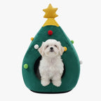 panier-pour-petit-chien-igloo-sapin-de-noel