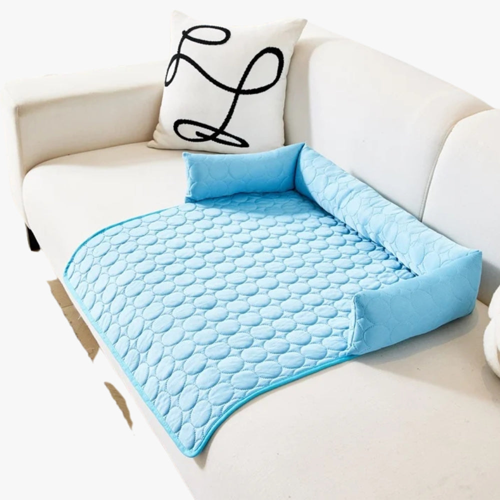 panier-rafraichissant-pour-chien-bleu-canape