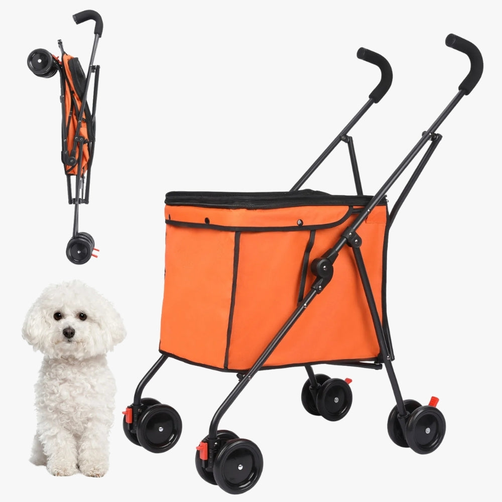 poussette-pour-chien-15-kg-orange