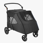 poussette-pour-grand-chien-noire-vide