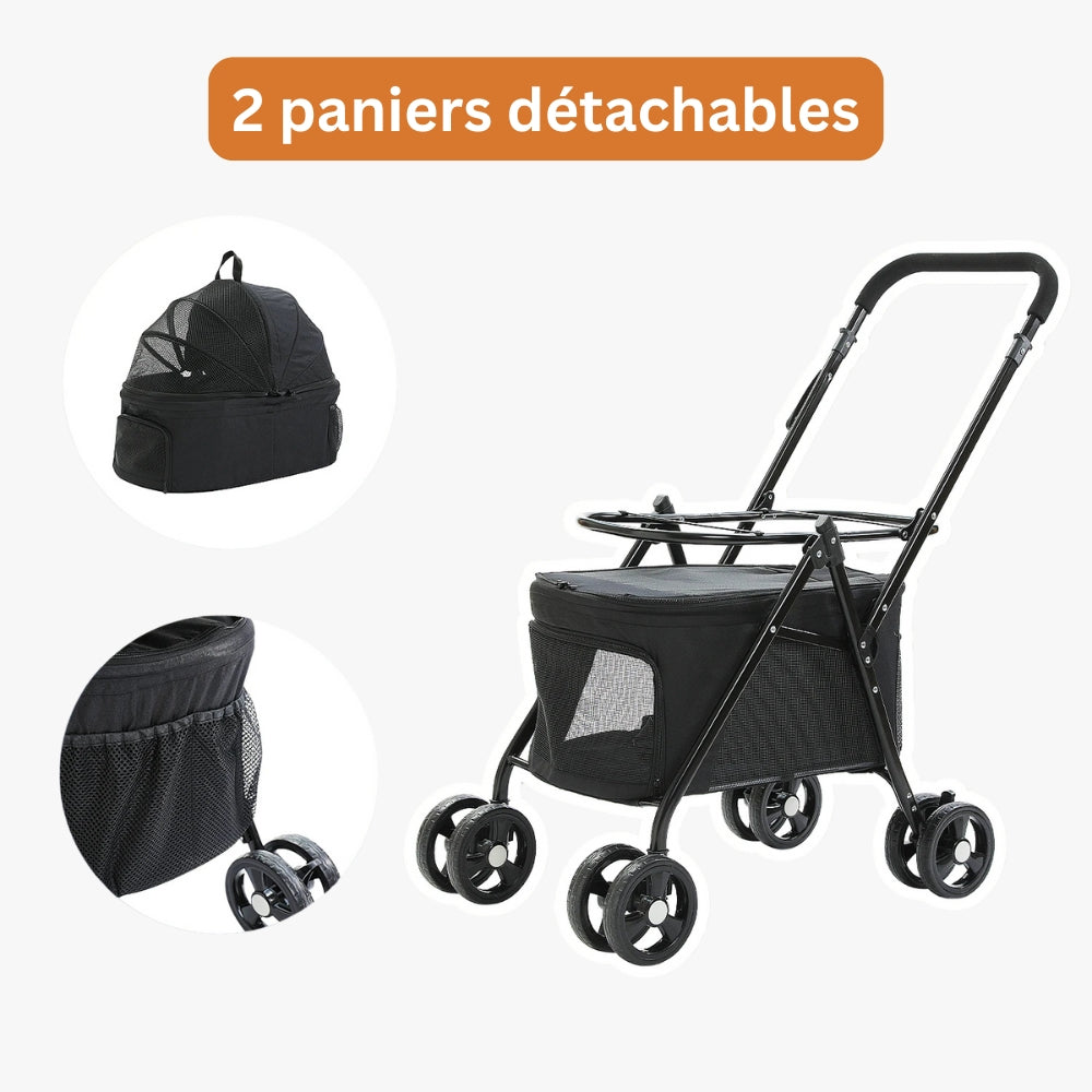 poussette-pour-petit-chien-pliable-deux-etages-bleu-paniers-detachables