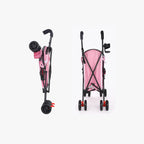 poussette-pour-petit-chien-pliable-rose-pliée
