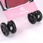 poussette-pour-petit-chien-pliable-rose-roues
