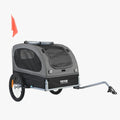 remorque-de-velo-pour-chien-grise
