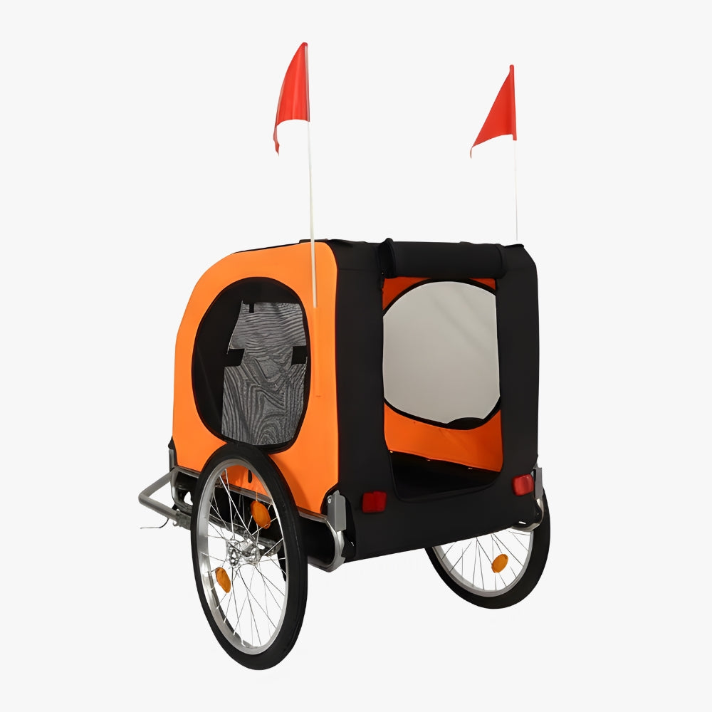 remorque-de-velo-pour-chien-orange-dos