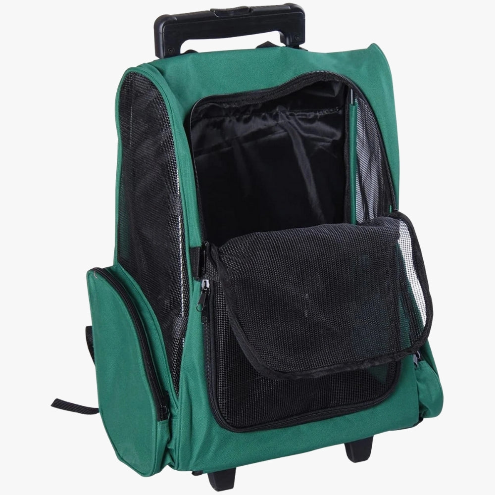 sac-a-dos-de-transport-pour-chien-roulettes-vert