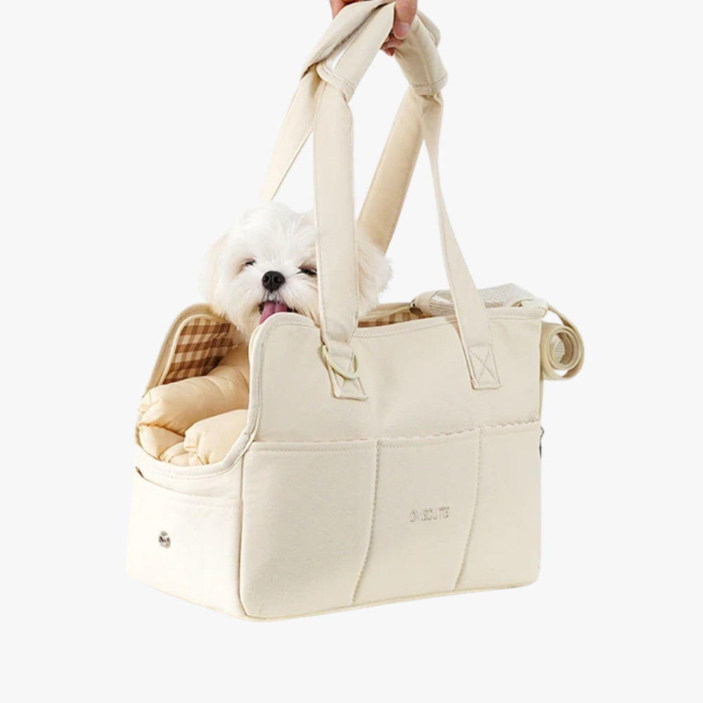 sac-a-main-de-transport-pour-chien-beige-cote