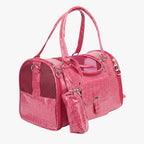 sac-a-main-pour-petit-chien-rose-cuir
