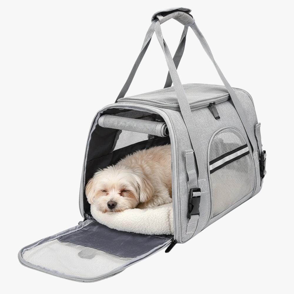 sac-de-transport-pour-chien-gris