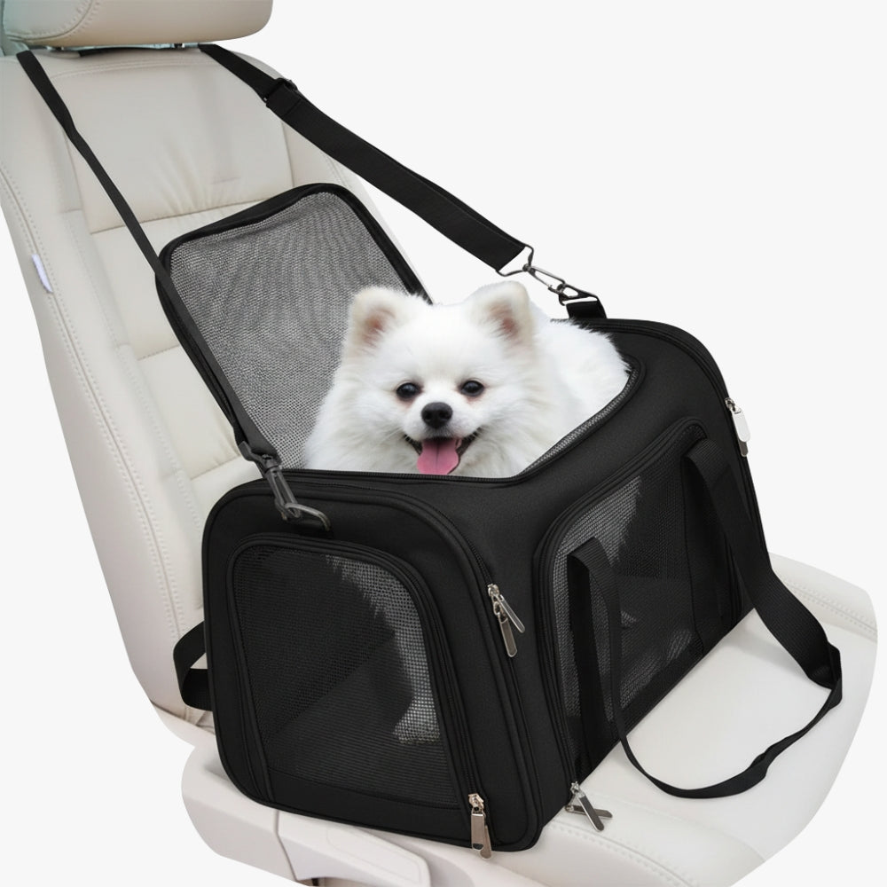 sac-de-transport-pour-chien-noir-voiture