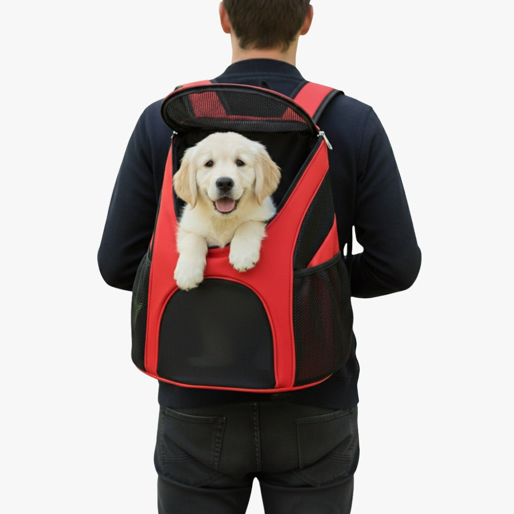 sac-dos-de-transport-pour-chien-rouge-porte