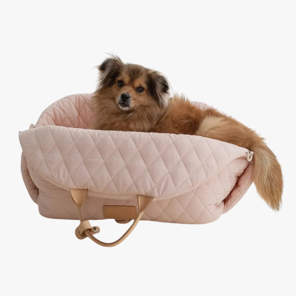 sac-main-pour-chien-impermeable-rose-cote