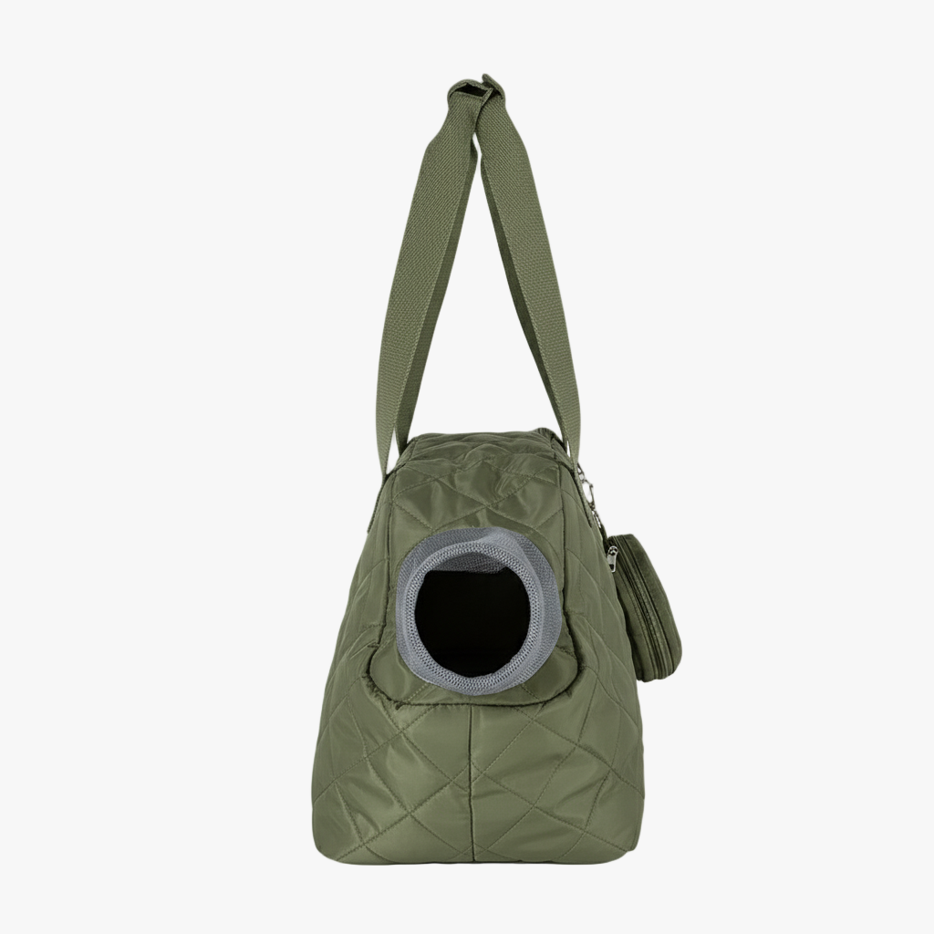 sac-main-pour-petit-chien-vert-militaire-cote