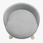 tabouret-pour-chien-gris-dessus