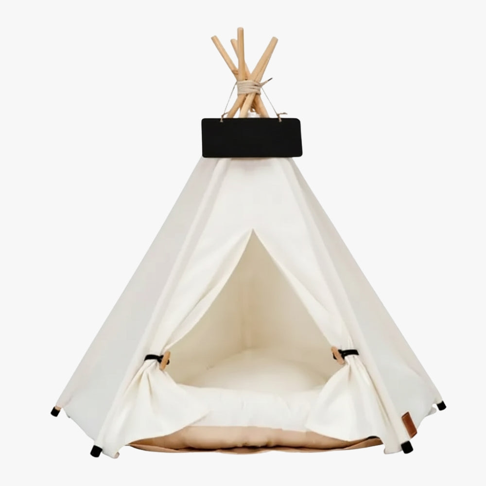 tipi-pour-chien-blanc-vide