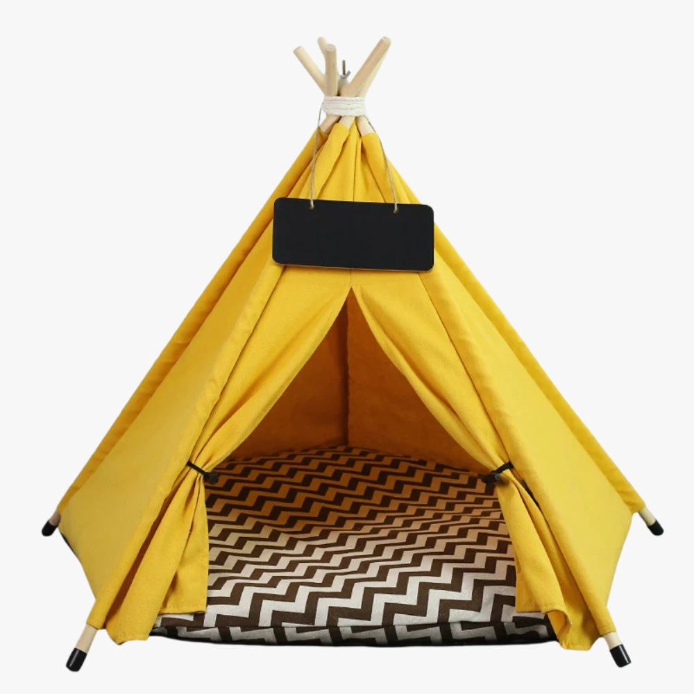 tipi-pour-chien-jaune-face