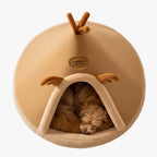 tipi-pour-chien-renne-marron-dessus