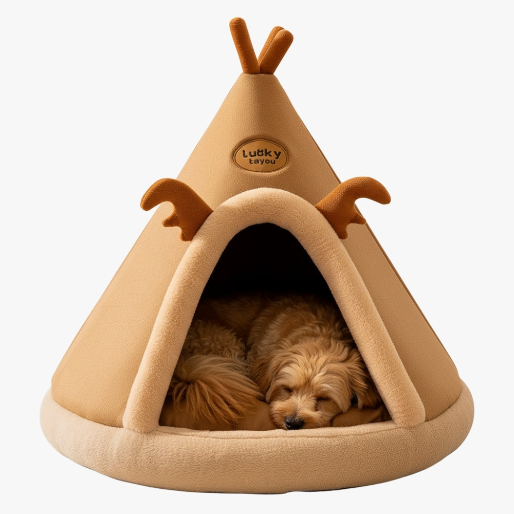 tipi-pour-chien-renne-marron