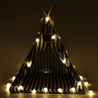 tipi-pour-petit-chien-a-rayures-bleues-et-blanches-nuit