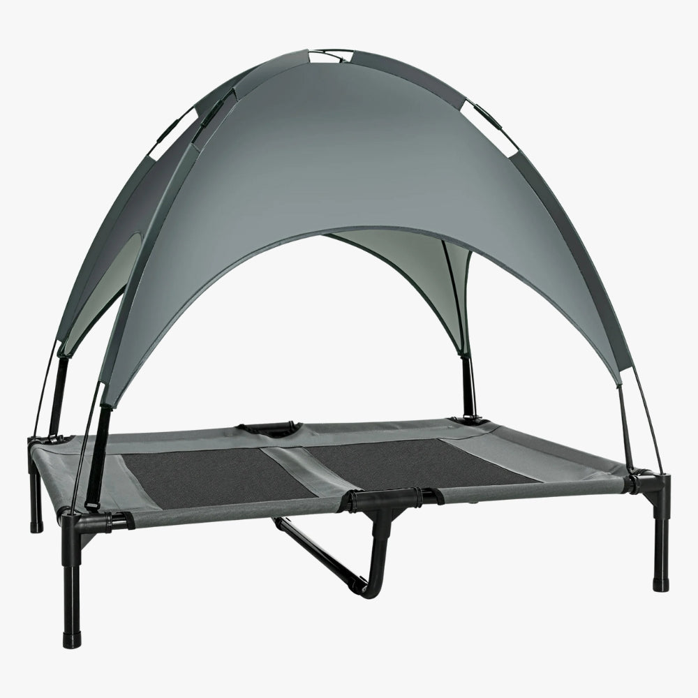 transat-pour-chien-couvert-gris-face