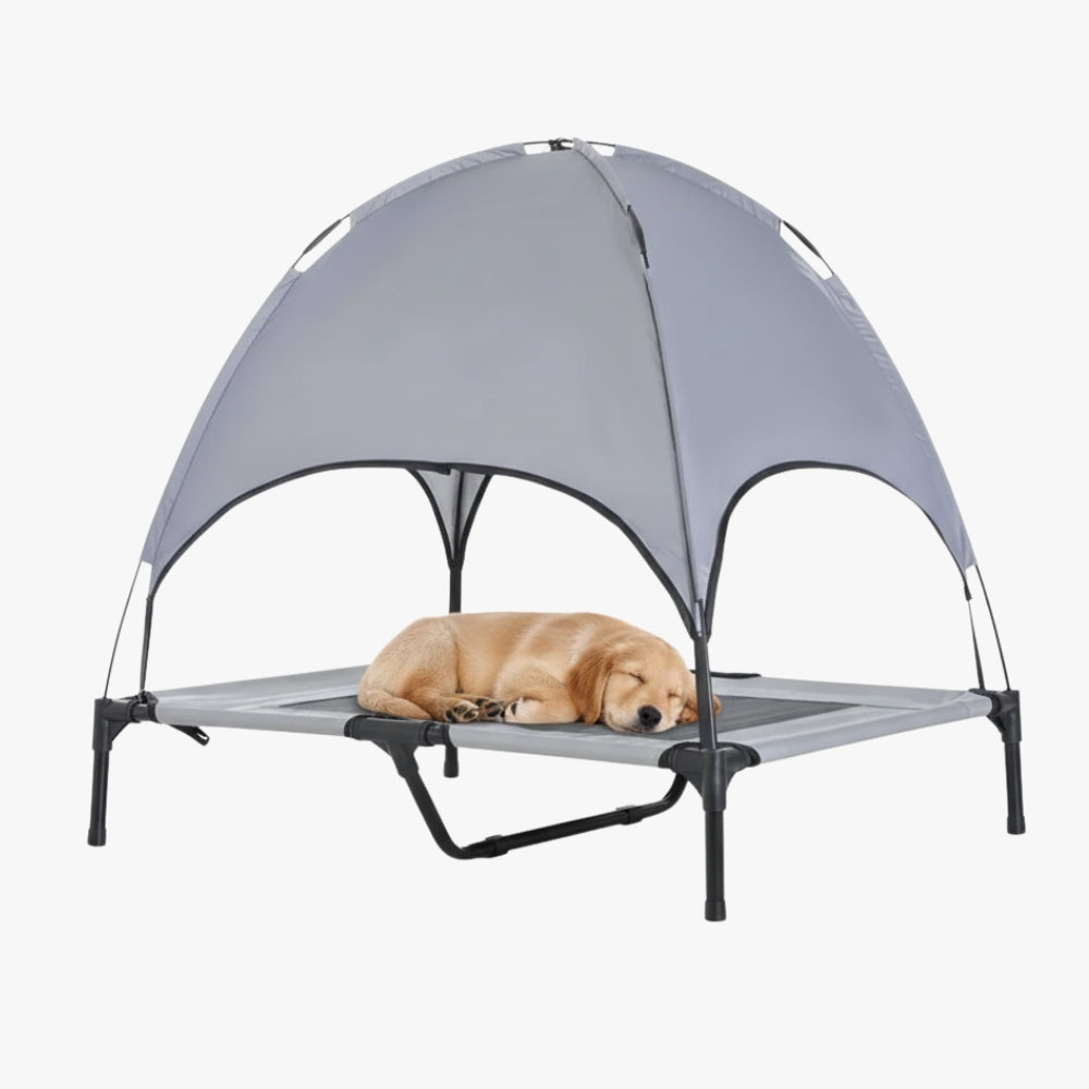 transat-pour-chien-couvert-gris-metal